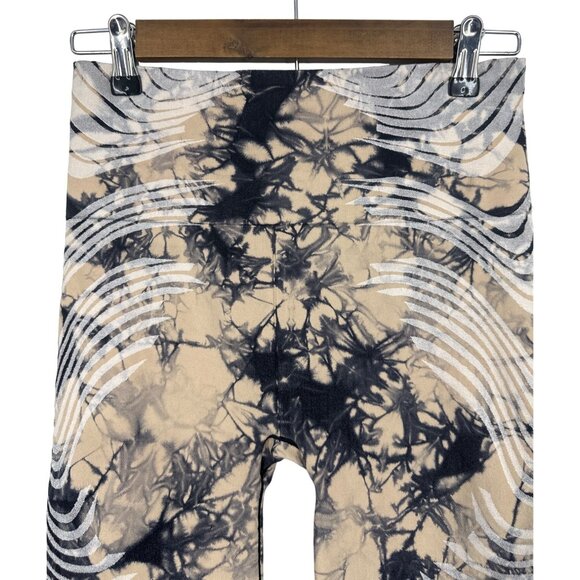 Athleta Motivate Seamless Short Tie Dye Print Biker Shorts Size M - Picture 2 of 5